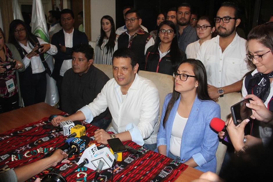 La candidata presidencial de la UNE no omitió opinión sobre los resultados. (Foto: Luis Barrios/Soy502)&nbsp;