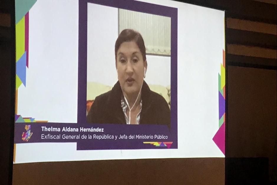 Thelma Aldana grabó un video para el panel de cierre de CICIG. (Foto: Evelyn de León/Soy502)