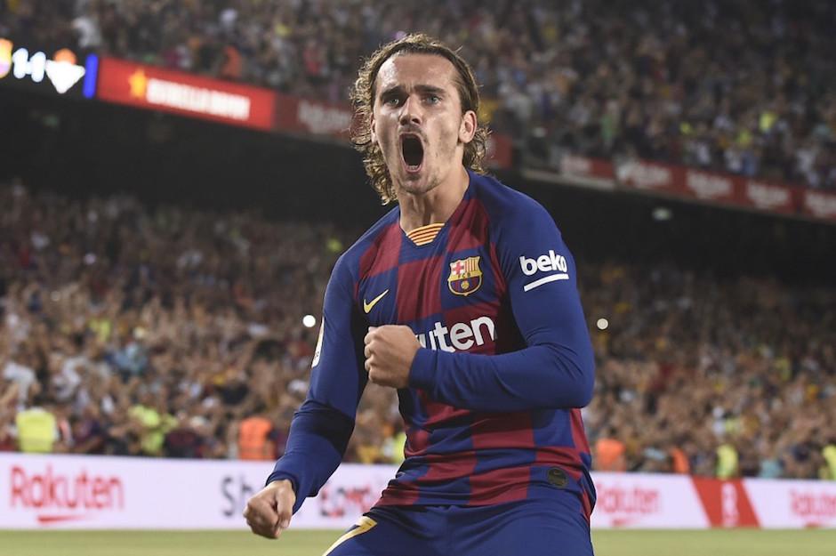 Antoine Griezmann grito con todo los primeros goles que marcó con el Barcelona. (Foto: AFP)
