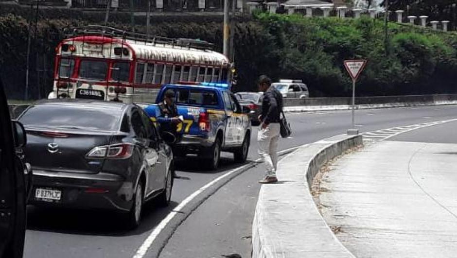 Uno de los sospechosos fue detenido en la ruta a El Salvador. (Foto: Amilcar Montejo/PMT)&nbsp;
