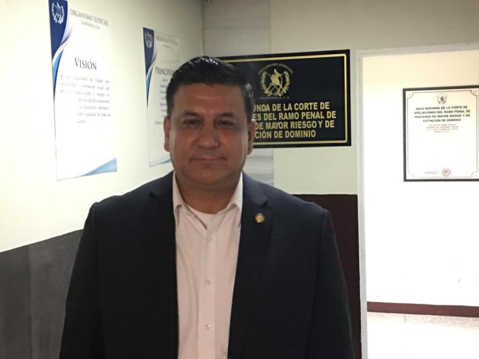 Estuardo Gald&aacute;mez en Tribunales. (Foto: cortes&iacute;a)&nbsp;