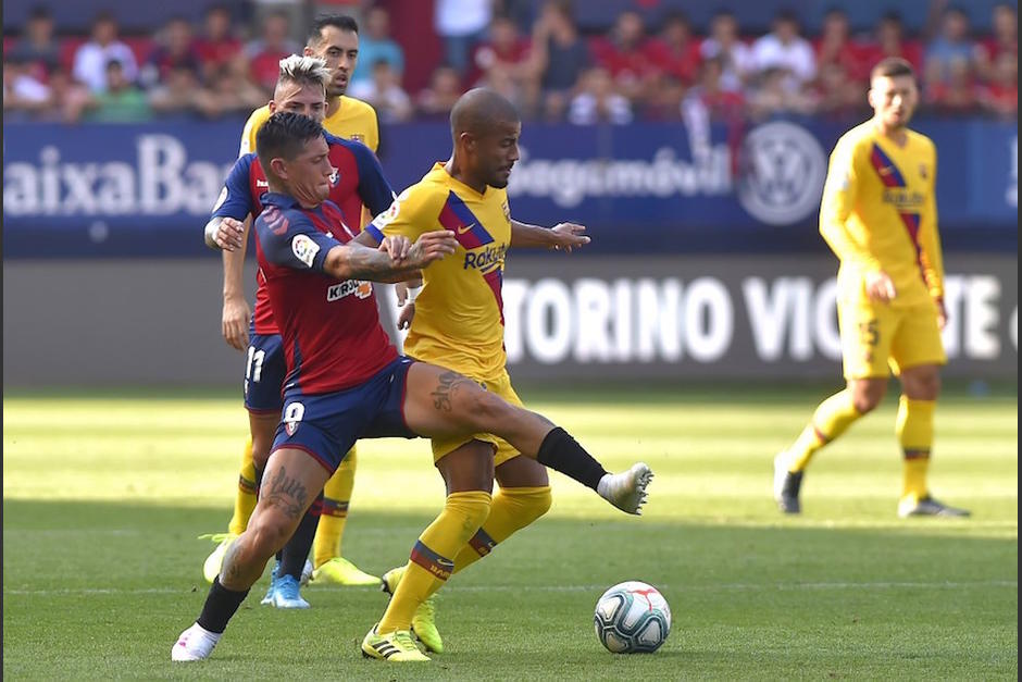 Barcelona no pas&oacute; del empate ante el Osasuna. (Foto: AFP)