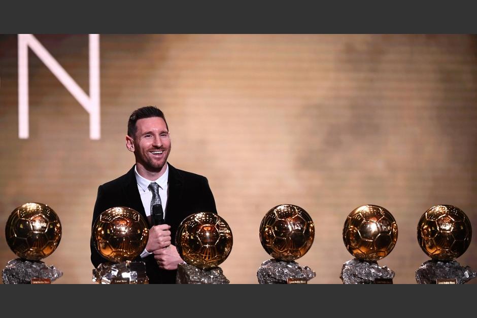 El argentino, Lionel Messi, se llev&oacute; el lunes su sexto Bal&oacute;n de Oro. (Foto: AFP)&nbsp;