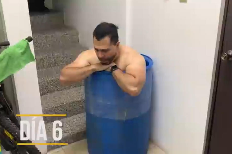 El alcalde de Mixco contin&uacute;a su preparaci&oacute;n previo a la pelea con el alcalde de Ipala. (Foto: captura pantalla)&nbsp;