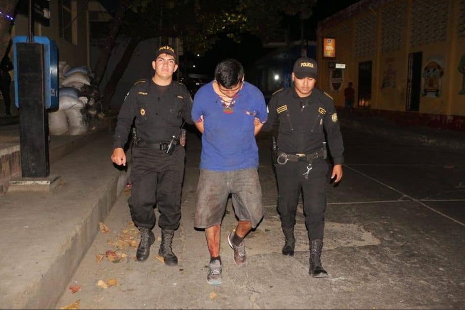 &Aacute;ngel Daniel V&aacute;squez Orantes fue detenido despu&eacute;s de intentar asesinar a su pap&aacute;. (Foto: PNC)