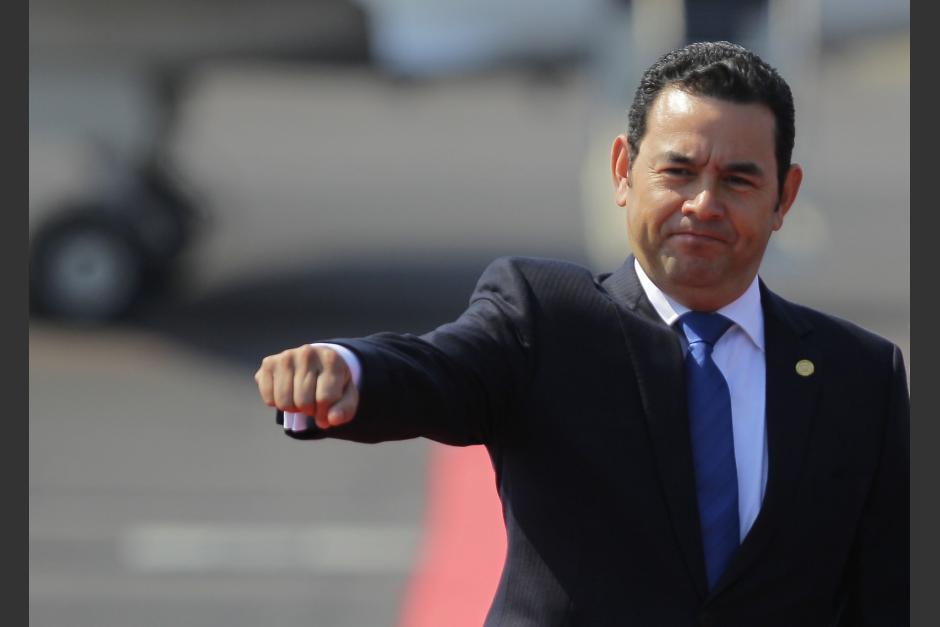 Jimmy Morales dejará el cargo el 14 de enero. (Foto: archivo/Soy502)