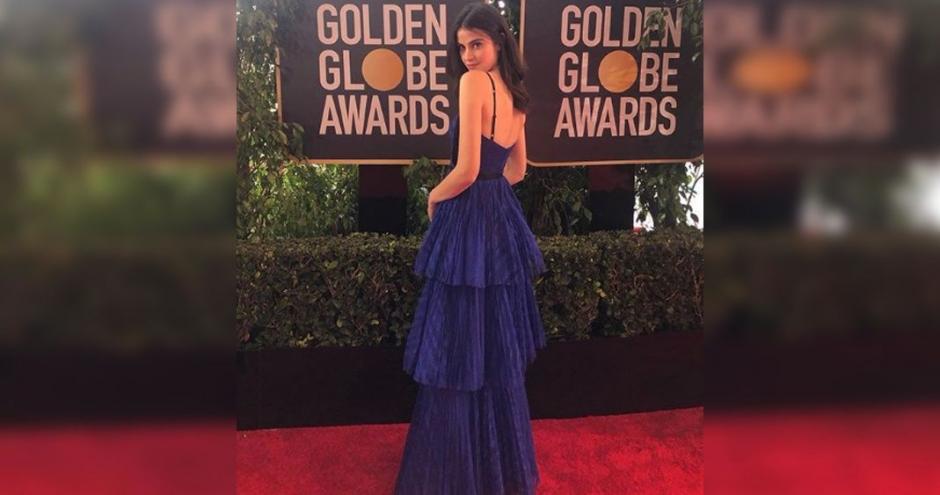 La "Chica del agua" se hizo famosa durante la entrega de premios. (Foto:LaprensaHN)