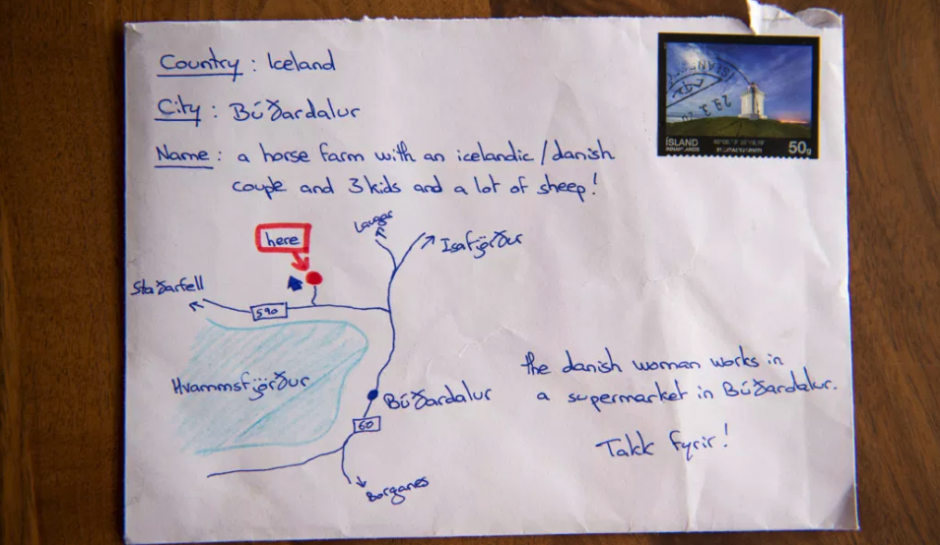 La misiva ha sorprendido a los internautas por la manera de haber sido enviada y que llegara a su destinatario correcto. (Foto:&nbsp;skessuhorn)