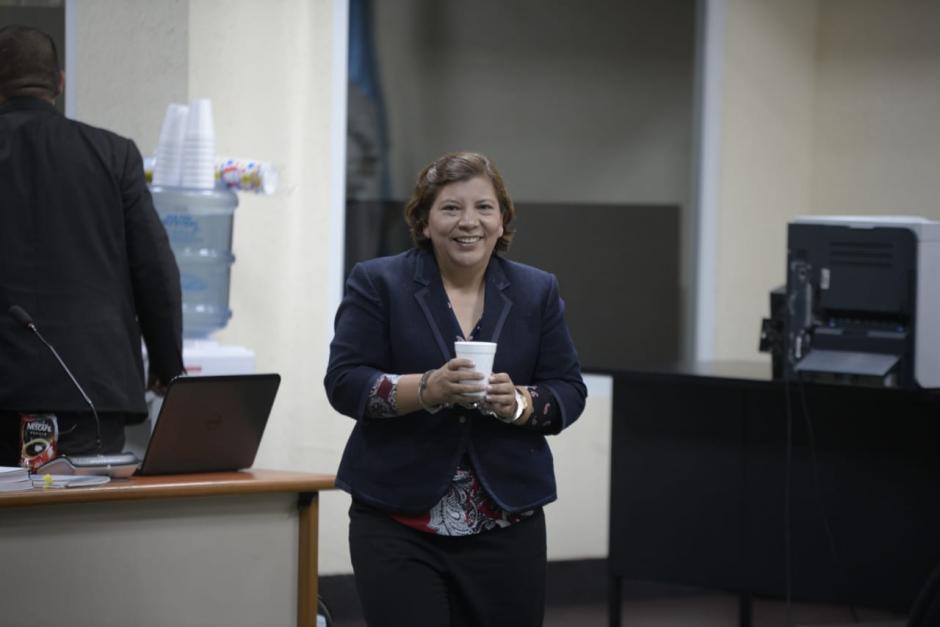 Reyna G&oacute;mez es la hermana del pr&oacute;fugo transportistas Luis G&oacute;mez. Enfrente audiencia de primera declaraci&oacute;n por un segundo caso en su contra. (Foto: Wilder L&oacute;pez/Soy502)&nbsp;