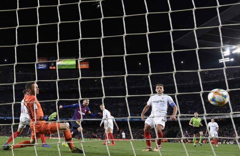 Aunque el partido ya estaba resuelto, el Barcelona hizo una jugada que maravill&oacute; a todos. (Foto: AFP)&nbsp;