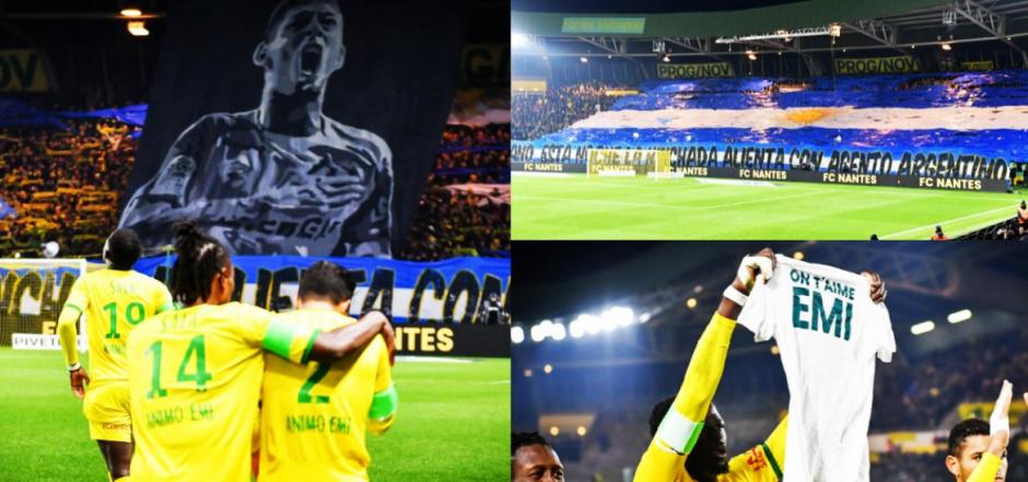 Homenaje a Emiliano Sala en Nantes. (Foto: AFP)