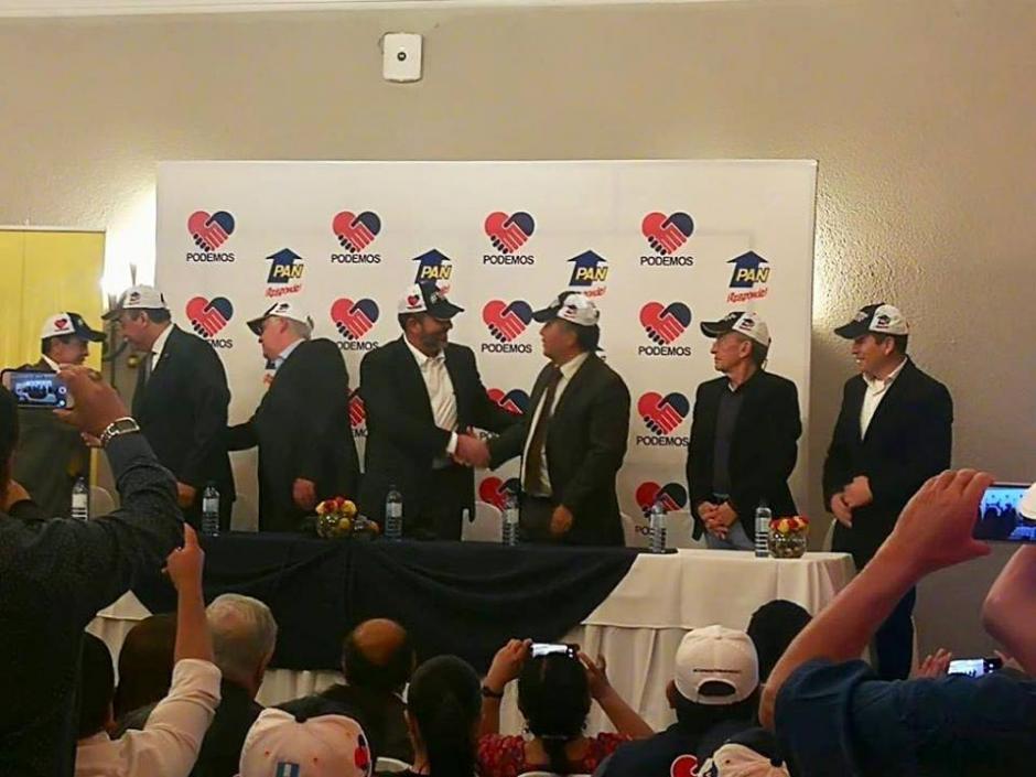 La alianza entre PAN y Podemos se concretará durante las asambleas de ambos partidos. (Foto: Roberto Arzú/Facebook)