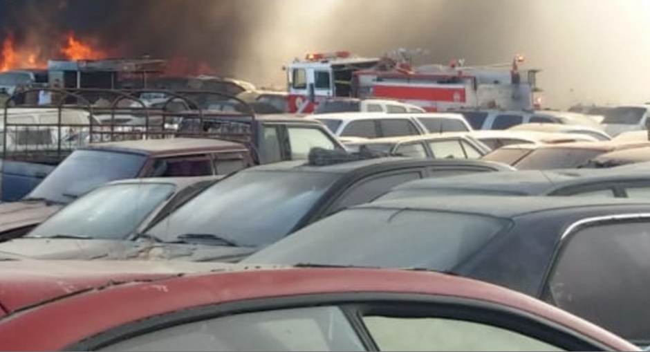 Un incendio fue reportado en el kilómetro 22 de la ruta al Pacífico. (Foto: captura pantalla)&nbsp;