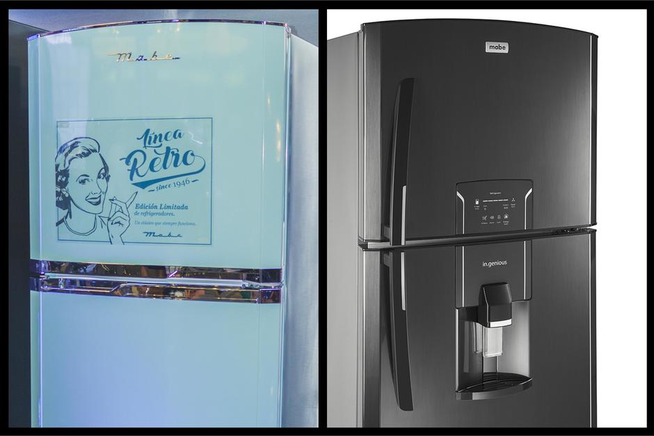 Tiendas Max nos trae la refrigeradora Retro y la serie Black Stainless Steel de la marca Mabe.
