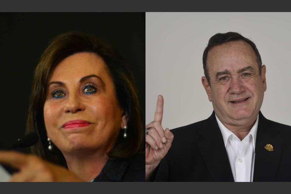 Sandra Torres, candidata de la UNE, y Alejandro Giammattei, de Vamos, ya están en campaña. (Foto: Soy502)