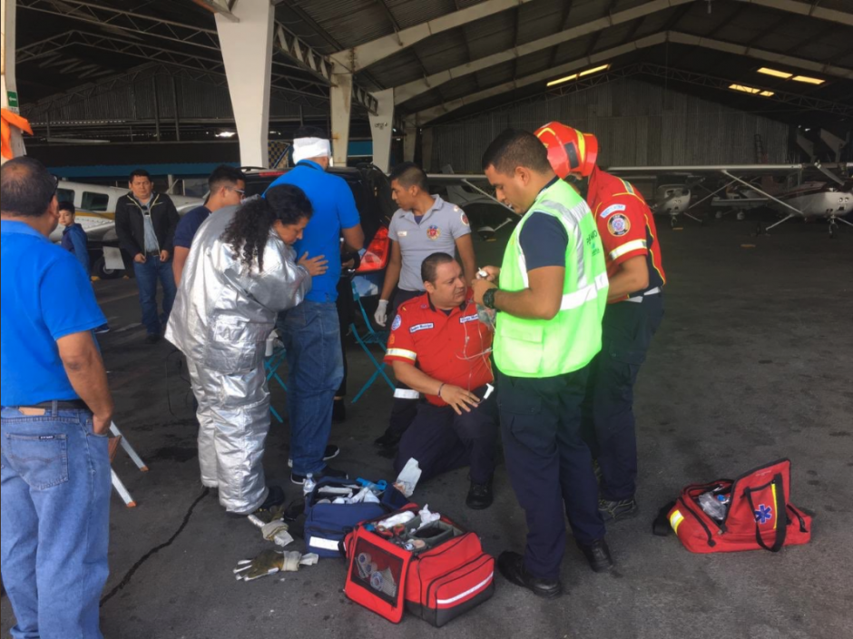 El piloto fue llevado a un hospital debido a que recibió un golpe en un ojo. (Foto: DGAC)