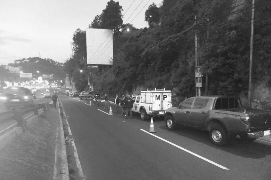 Los cad&aacute;veres fueron localizados en el kil&oacute;metro 14 de la ruta al Pac&iacute;fico. (Foto: Dalia Santos/PMT)&nbsp;