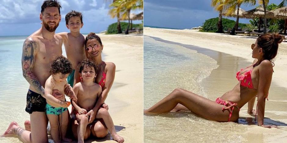 Lionel Messi disfruta de las vacaciones en una isla privada del Caribe. (Foto: Instagram Messi)&nbsp;