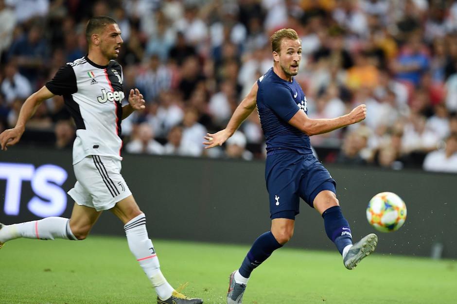 Harry Kane durante el partido ante la Juventus de Turín. (Foto: AFP)