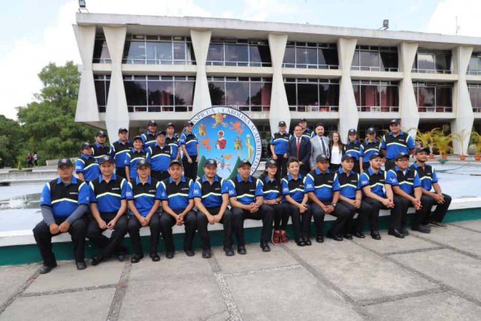 Los monitores recorren el campus central para vigilar, prevenir y actuar cualquier hecho de violencia (Foto: Soyusac)