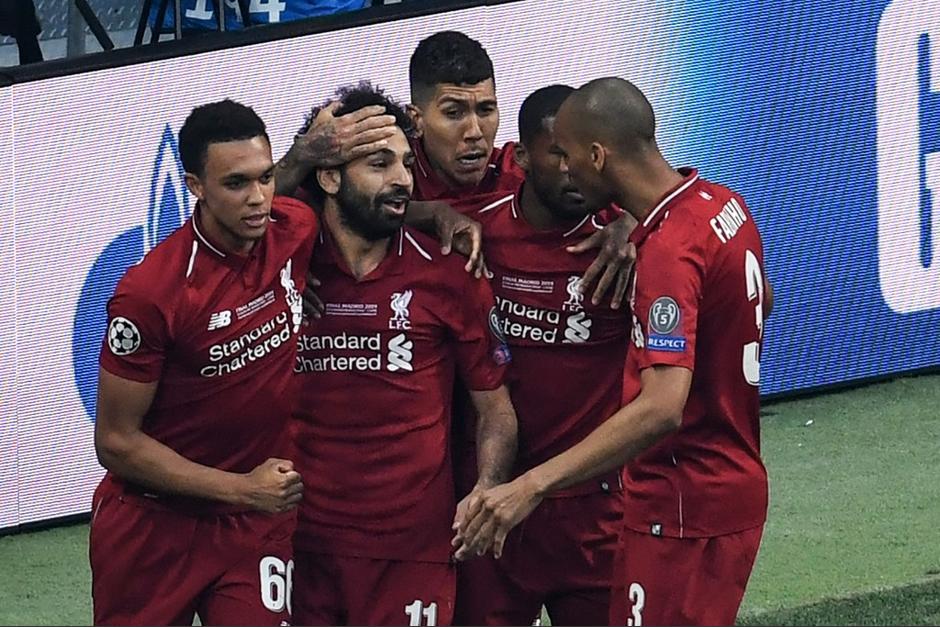 Así fue el festejo de Mohamed Salah. (Foto: AFP)