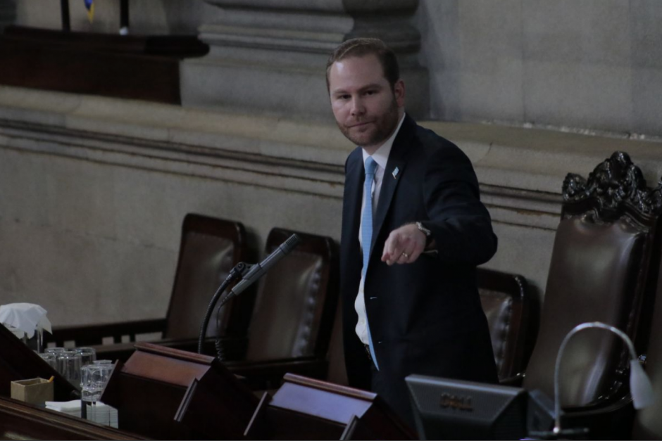 &Aacute;lvaro Arz&uacute; Escobar es el presidente del Congreso. (Foto: archivo/Soy502)&nbsp;
