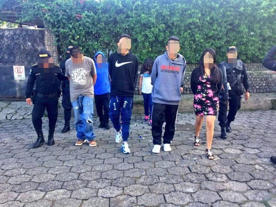 Siete personas fueron detenidas por la PNC en jurisdicci&oacute;n de Quetzaltenango. (Foto: PNC)