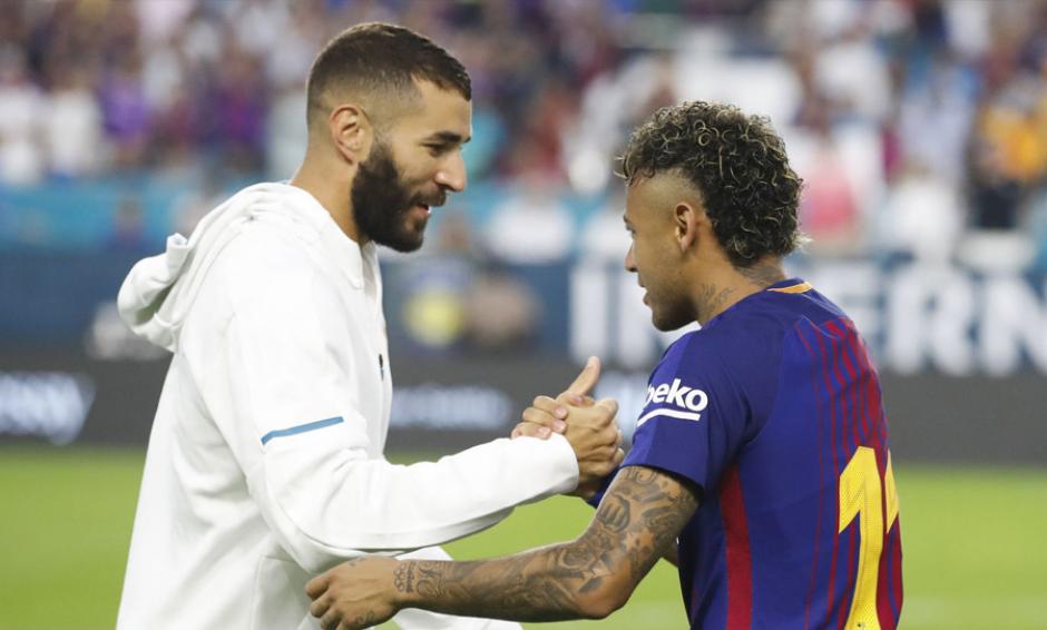 Benzema publicó una foto posando junto Neymar y las redes arden. (Foto: AFP)