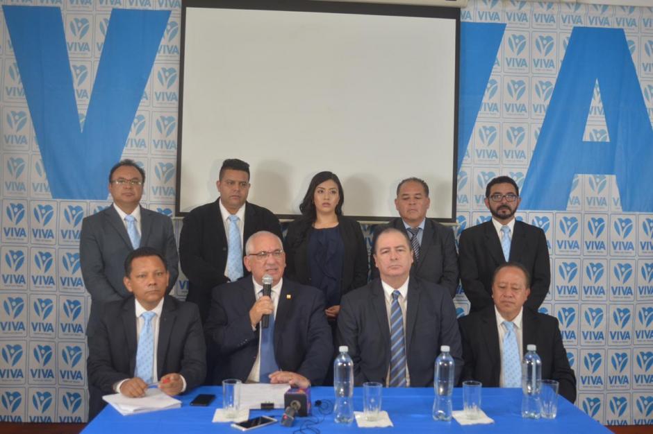 El partido pol&iacute;tico VIVA ofreci&oacute; una conferencia de prensa para solicitar la renuncia de los magistrados del TSE. (Foto: Jes&uacute;s Alfonso/Soy502)