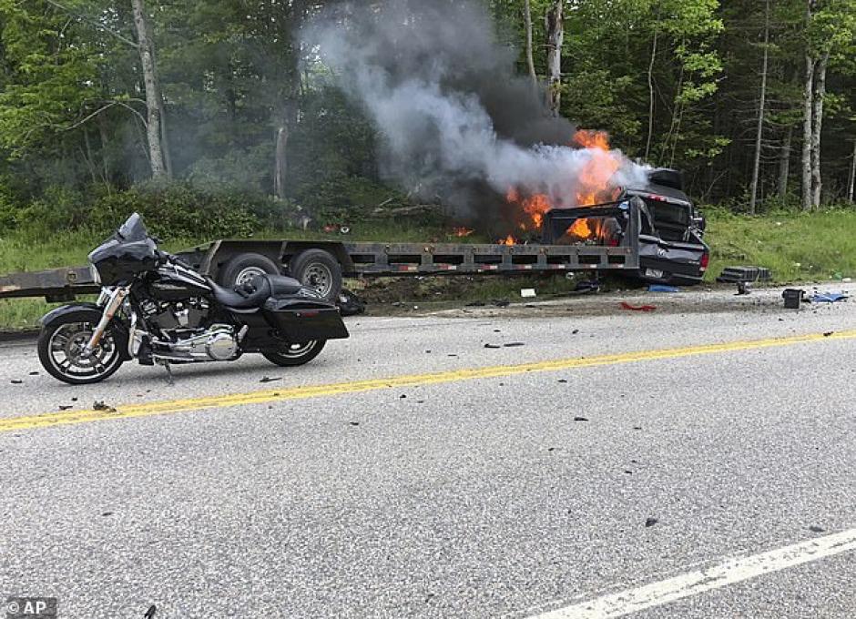 El accidente dej&oacute; siete motoristas muertos y tres heridos. (Foto:&nbsp;dailymail.co.uk)