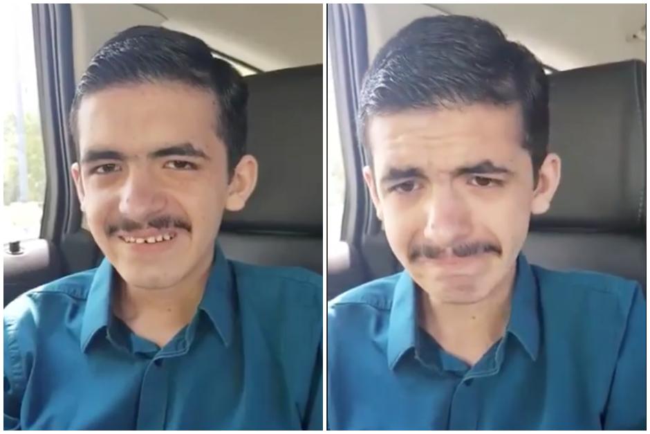 Raymundo es el nombre del chico que acaba de conseguir trabajo y ha enternecido a los internautas. (Captura Video)