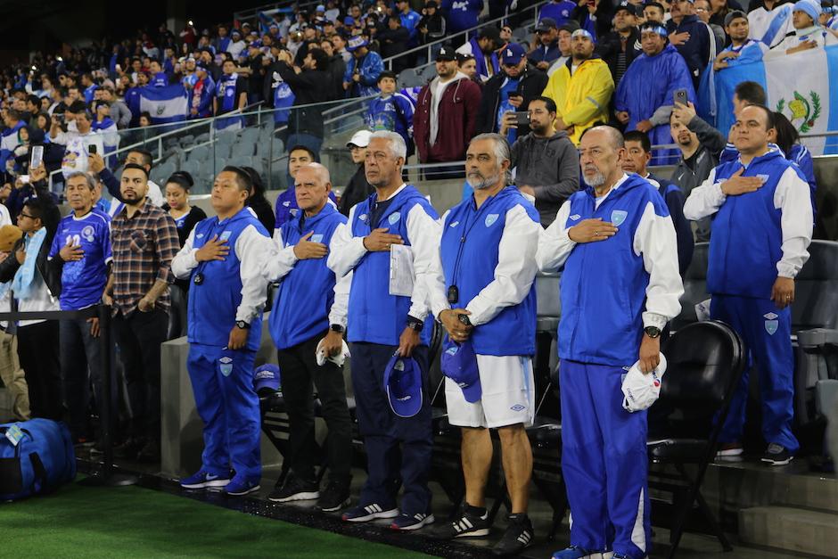 El cuerpo técnico de la Selección Nacional de Guatemala. (Foto: Fedefut)