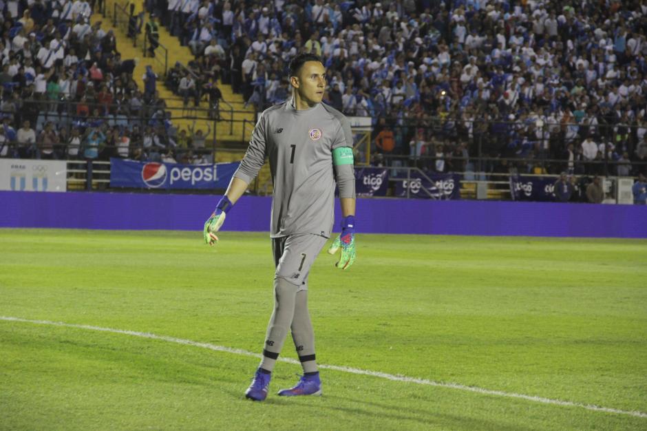 El portero Keylor Navas durante el partido ante Guatemala. (Foto: Fredy Hern&aacute;ndez/Soy502)