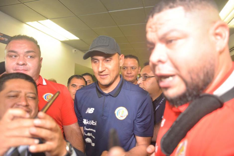 Keylor Navas lleg&oacute; a Guatemala junto a la Selecci&oacute;n de Costa Rica. (Foto: Jes&uacute;s Alfonso/Soy502)
