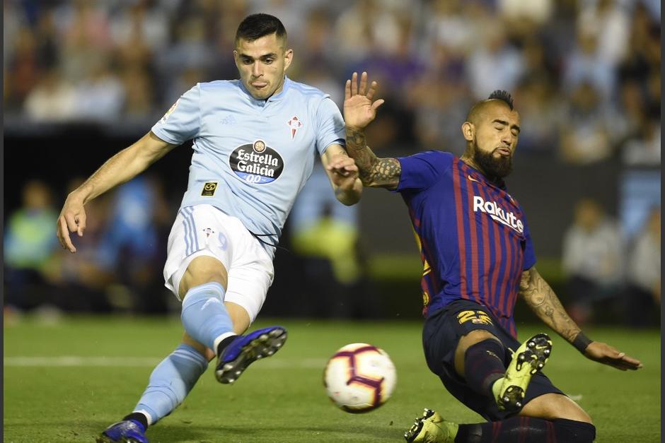 El Celta derrotó al Barcelona en Balaídos. (Foto: AFP)