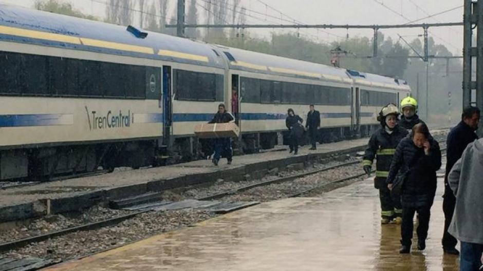 Histeria por el incendio en un tren en pleno movimiento en Chile. (Foto: ADN)