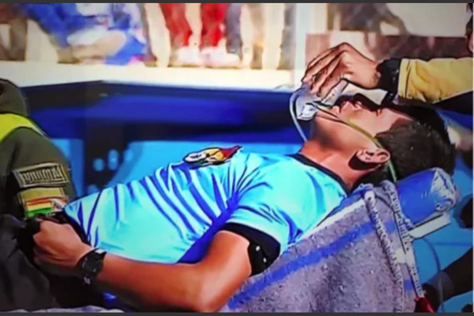 El juez central fue trasladado a un centro m&eacute;dico, pero sufri&oacute; complicaciones en el camino. (Captura Video)