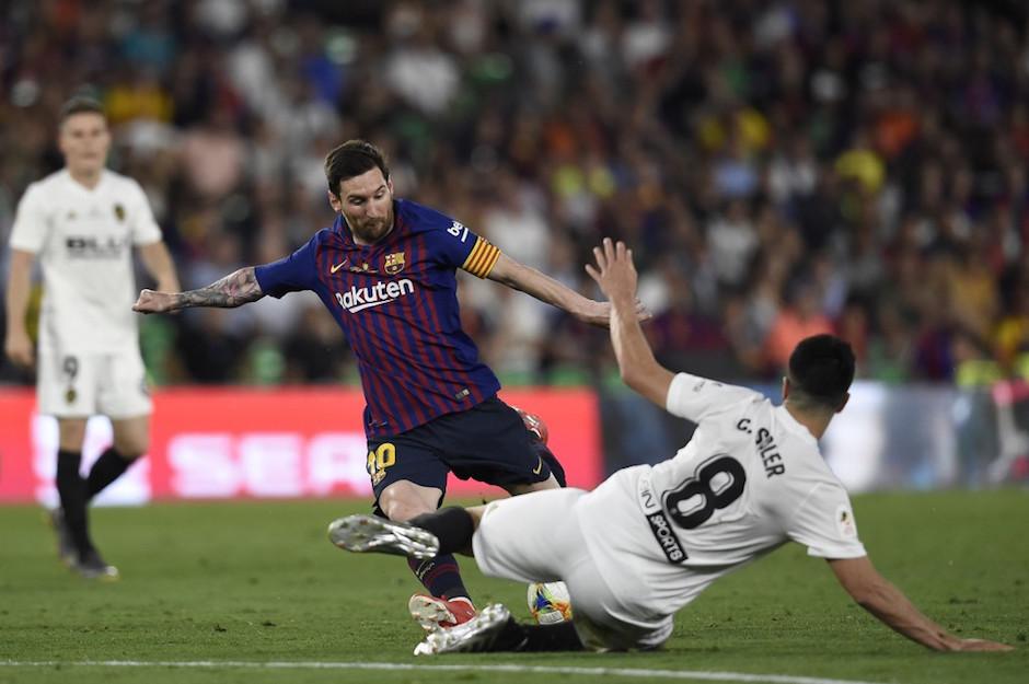 Messi hizo un gran partido, pero no pudo evitar la derrota de su equipo. (Foto: AFP)
