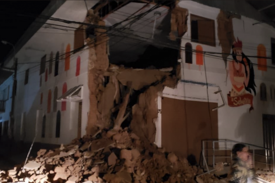 El terremoto sacudi&oacute; distintas regiones de Per&uacute;. (Foto: bomberos de Per&uacute;)