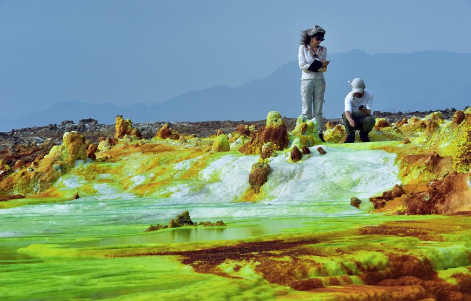 El volc&aacute;n Dallol en Etiop&iacute;a tiene condiciones muy extremas y es un sitio adecuado para la investigaci&oacute;n. (Foto: XL Semanal)