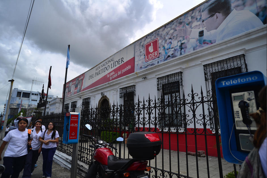 Así lucía la sede del partido Líder. (Foto: archivo/Soy502)&nbsp;