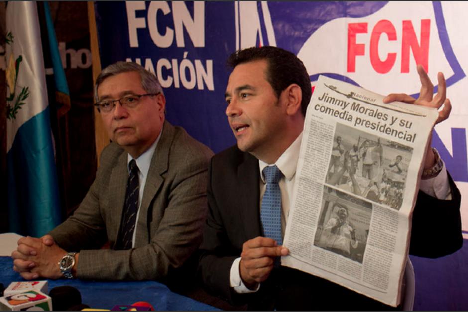 El partido político FCN-Nación fue el vehículo con el que Jimmy Morales llegó a la presidencia y ahora fue cancelado. (Foto: Archivo/Soy502)