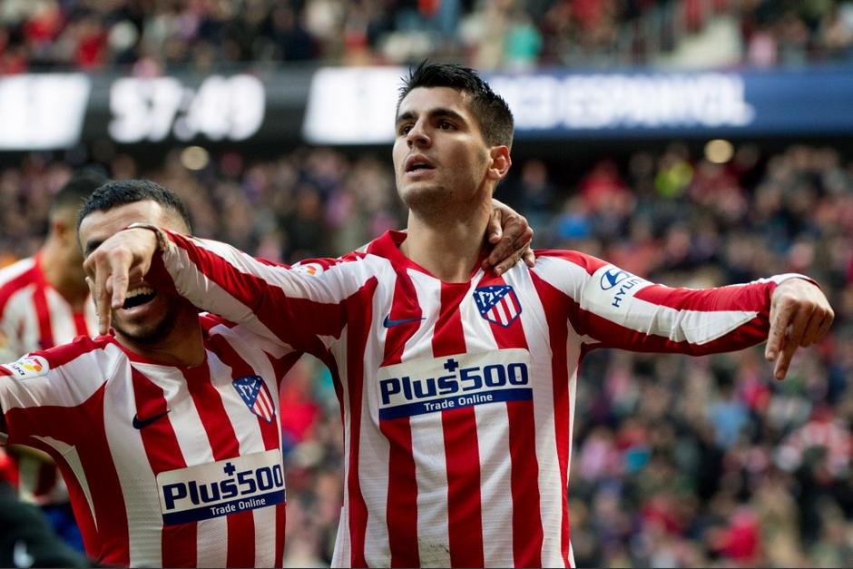 &Aacute;lvaro Morata gui&oacute; la ruta ganadora del Atl&eacute;tico de Madrid al Espanyol. (Foto: AFP)
