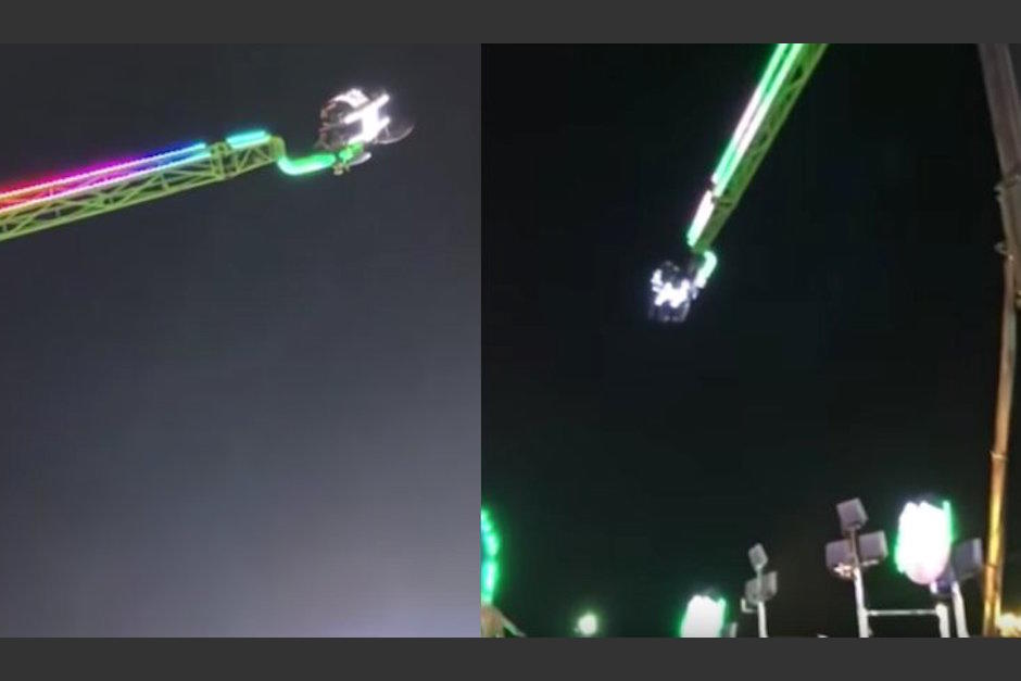 Un juego mec&aacute;nico fall&oacute; y provoc&oacute; la angustia de unas 45 personas en M&eacute;xico. (Foto: Captura)