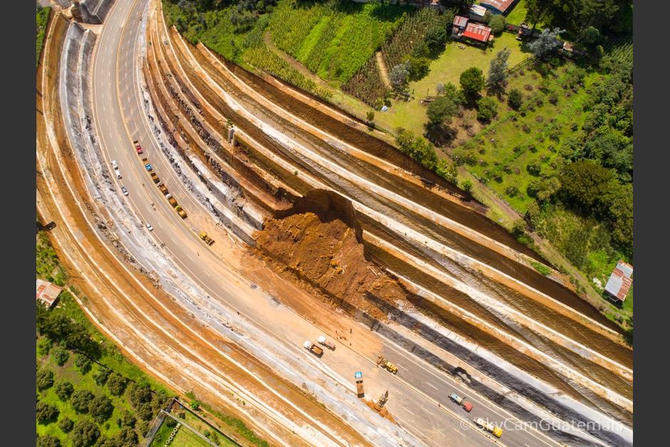La constructora espera que el libramiento pueda estar totalmente habilitado en los pr&oacute;ximos d&iacute;as. (Foto: Soy502)