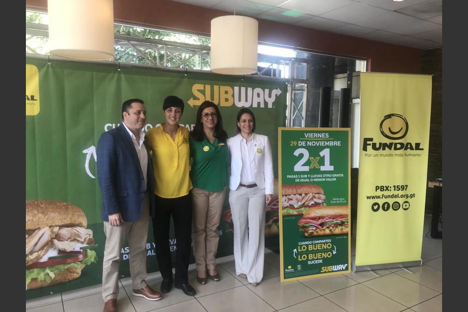Para conocer m&aacute;s detalles de la promoci&oacute;n del 2x1, puedes visitar las&nbsp;redes sociales de Subway Guatemala, en Facebook e Instagram. (Foto: Soy502)
