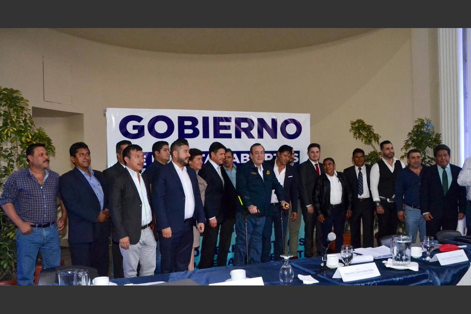 Recientemente Giammattei sostuvo reuniones similares con alcaldes en otros departamentos. (Foto: cortesía José Castro)