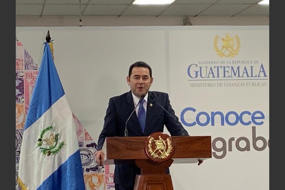 El mandatario participó en una actividad en el Ministerio de Finanzas. (Foto: Ministerio de Finanzas)