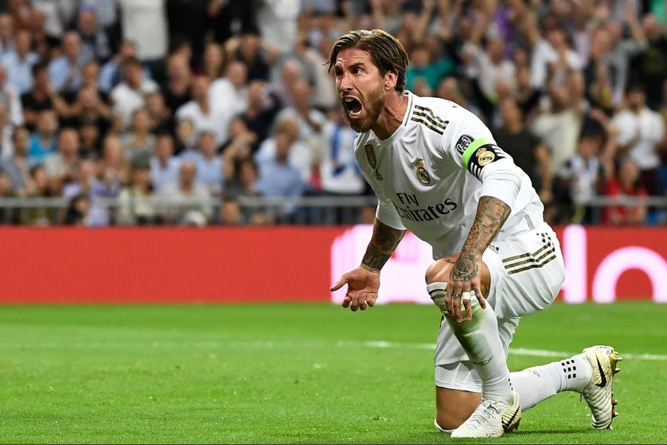 Polémica en el gol de Sergio Ramos frente al Brujas de Bélgica. (Foto: AFP)
