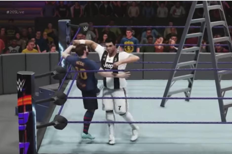 Final inesperado en el sangriento combate de UFC entre Lionel Messi y Cristiano Ronaldo. (Foto: Captura de video)